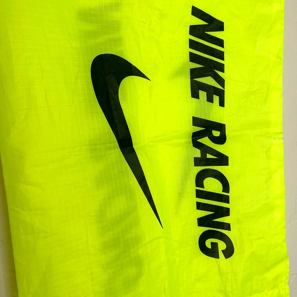 Nike Racing Neon Yellow Drawstring Bag - Picture 2 of 3
